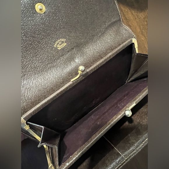 Authentic Gucci Vintage Trifold Long Wallet - GUC - Picture 6 of 10